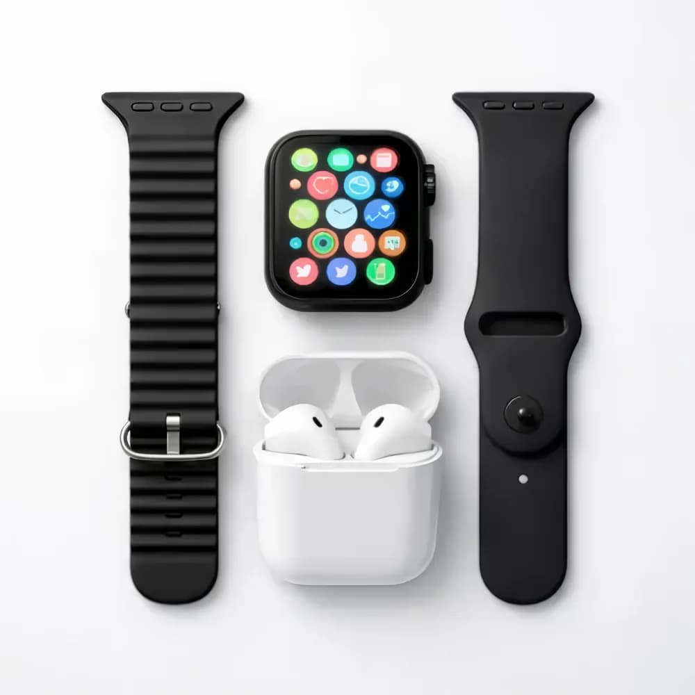 I8 Ultra Smart Watch With Free Airpod And Double Straps 4