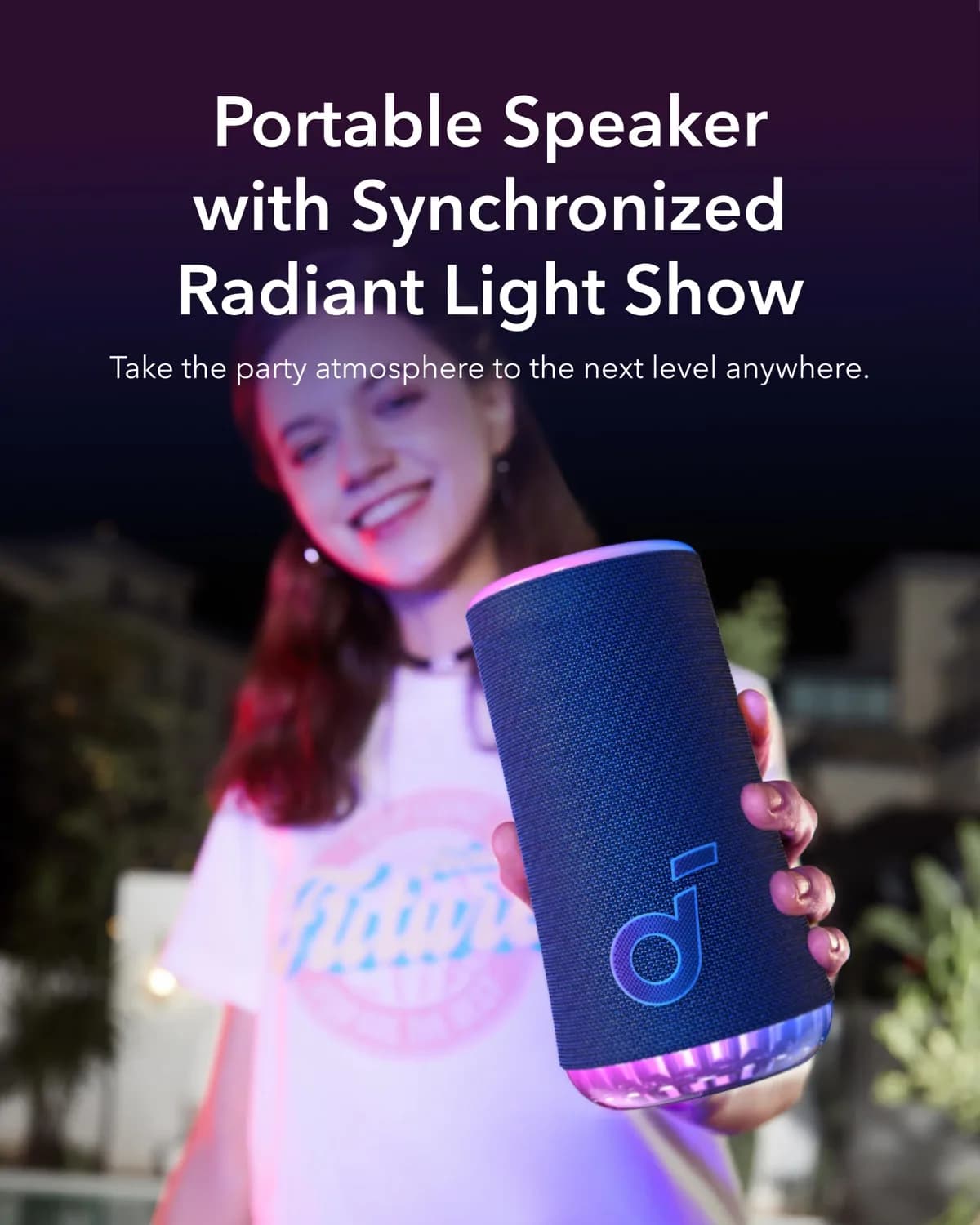 Anker Soundcore Glow Speaker With 30W- Synchronized Radiant Light 5