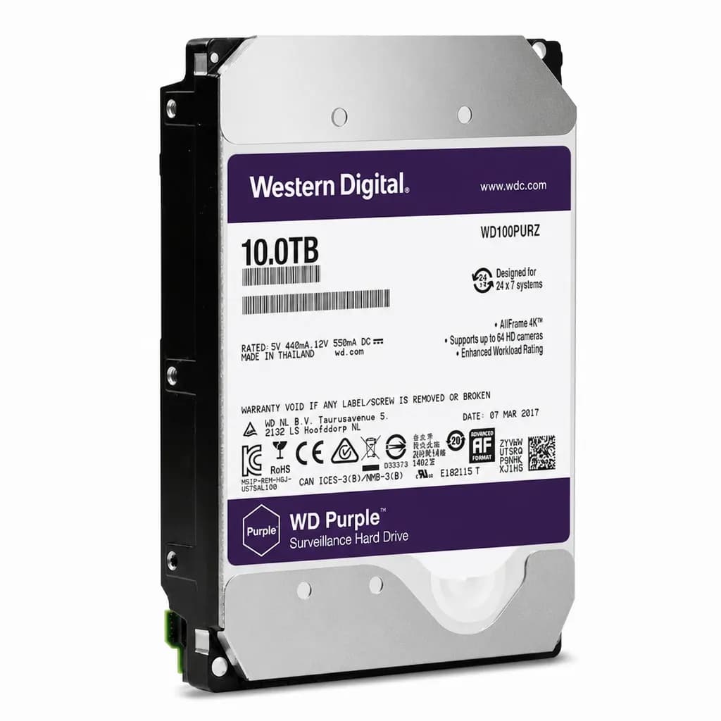 Western Digital Purple 10TB Surveillance HDD