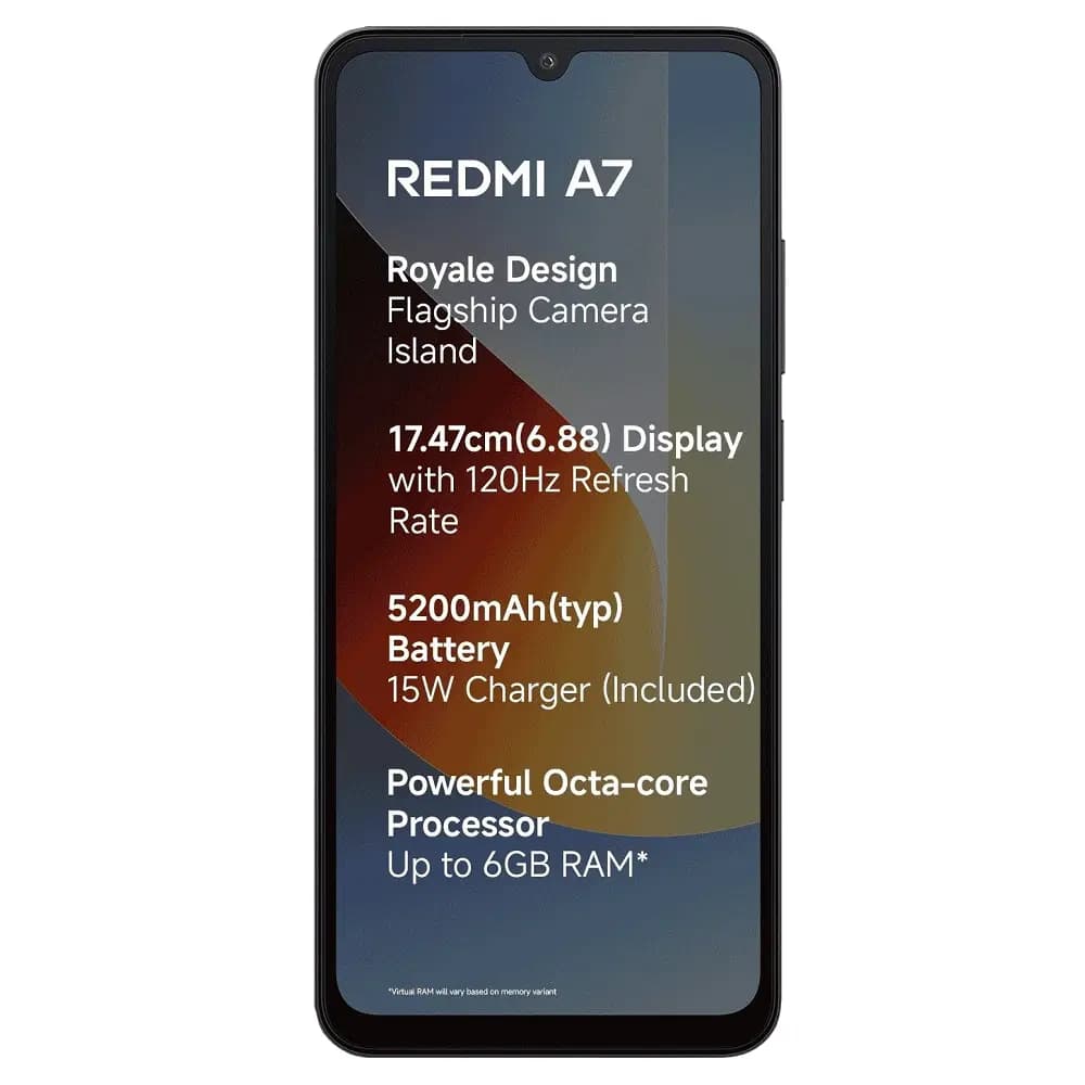 Redmi A7 3gb Ram 64gb Rom 6.88 Inch 5200mAh Android 15 4
