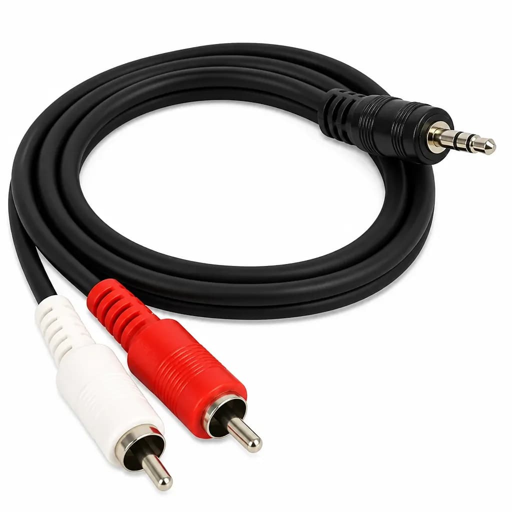 AUX Male To Dual RCA Stereo Audio Cable