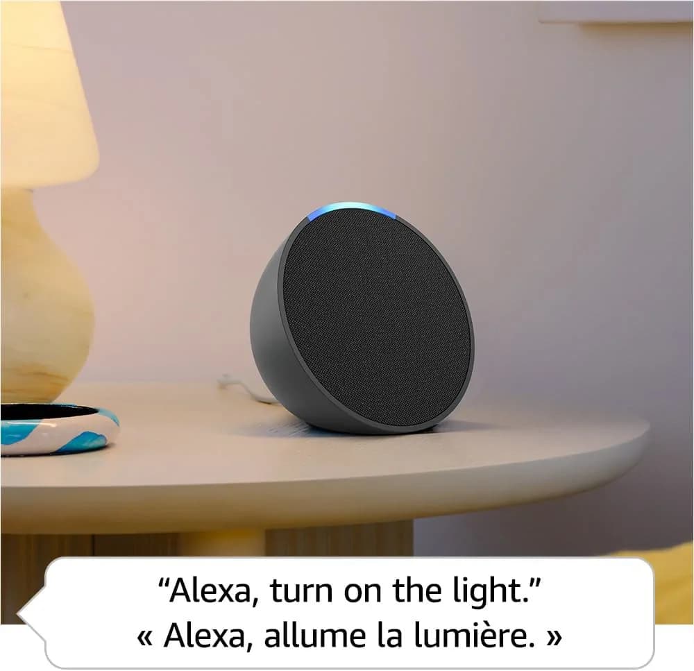 Amazon Echo Pop Smart Speaker with Alexa Charcoal 4