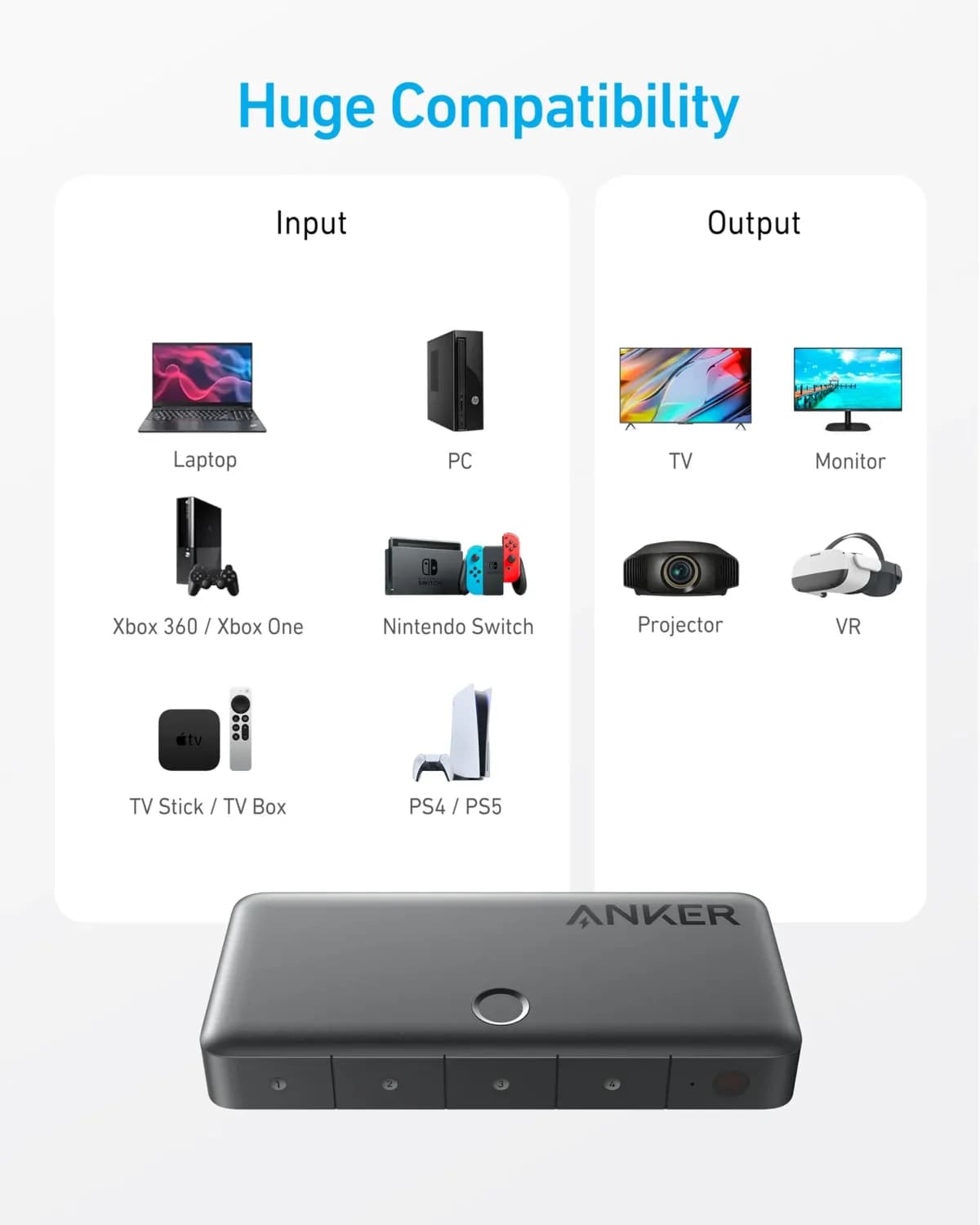 Anker A83H2 4-in-1 4K HDMI Switch 6