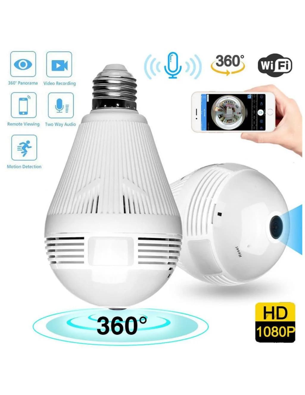 Wifi Panorama Camera Light Bulb 2