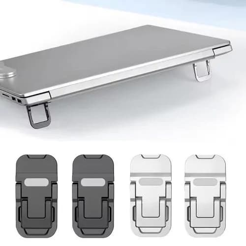 Yaticrab Mini Zinc Alloy Laptop Stand – 2PCS 2