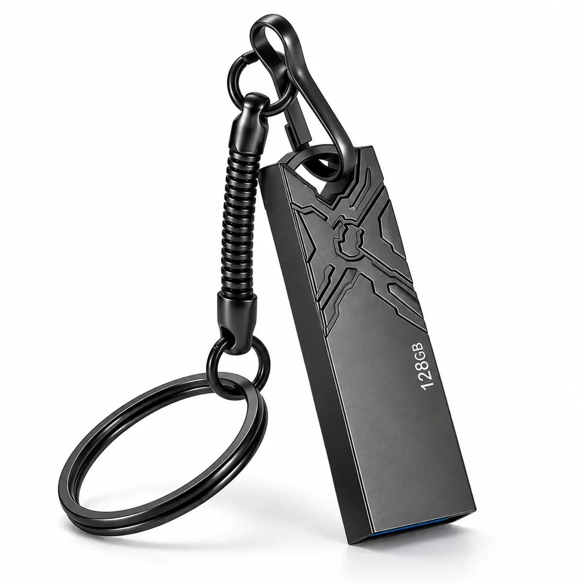 Gueeton 128gb Metal OTG Usb Flash Drive Waterproof 3D Embossment