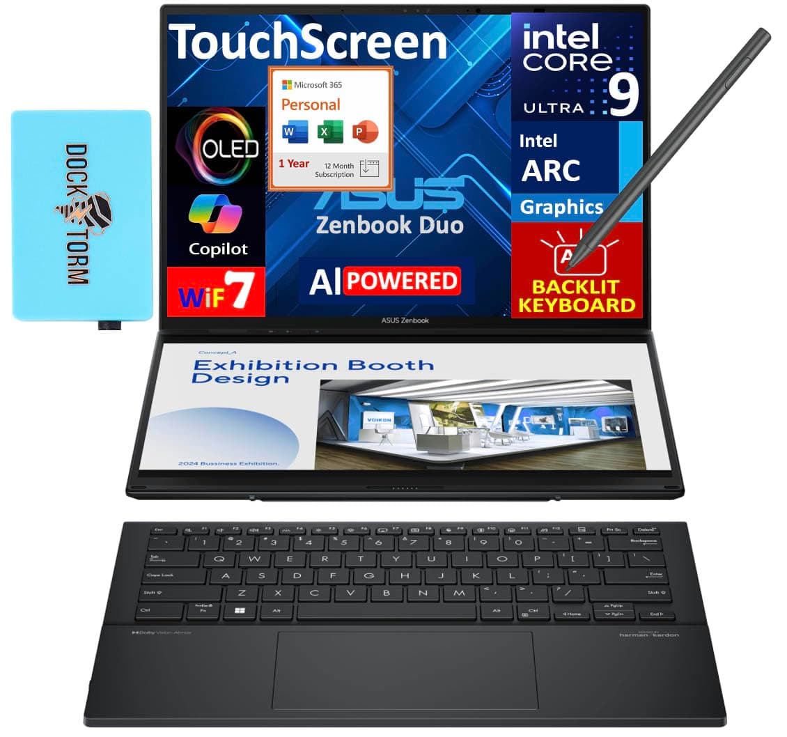 ASUS Zenbook Duo 32G 2TB PCIE G4 CORE ULTRA 9 285H 14" OLED