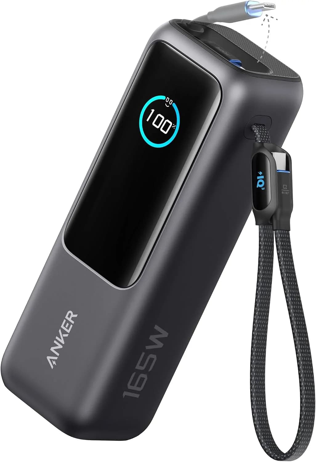 Anker Laptop Power Bank - 25k 165w Built-in Retractable Cables 2