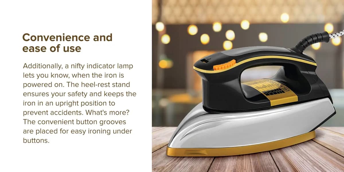 BLACK+DECKER F550 1200W Heavy Weight Dry Iron 3
