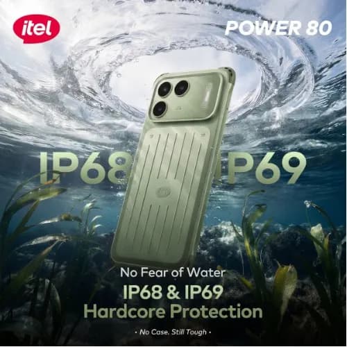 Itel power 80 4gb ram 128gb rom 6.78 inch 7000mAh 4