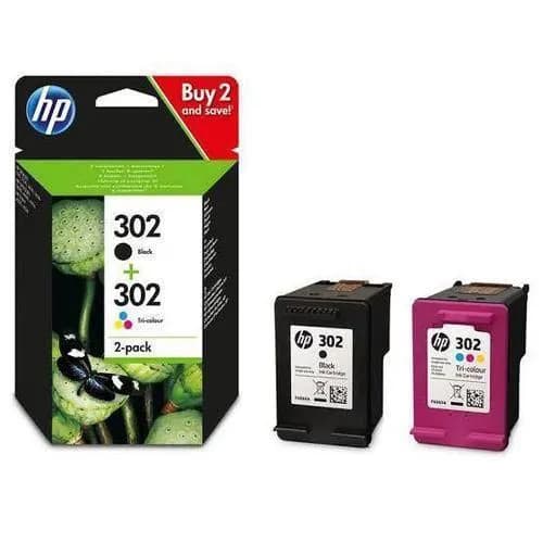 HP 302 Black and Tri Colour Ink Cartridges 2 Pack 3