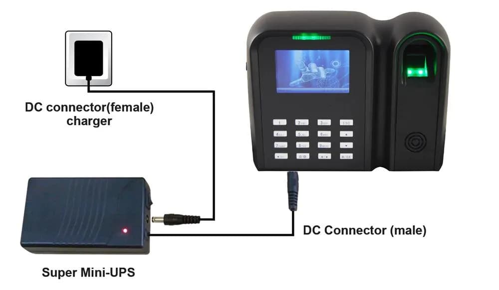 Fingerprint & Password Backup Power: 8800mAh Mini UPS Powerbank 3