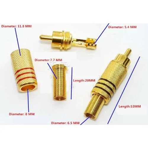 Bnc Cctv Av Connectors - 50 Pieces 2