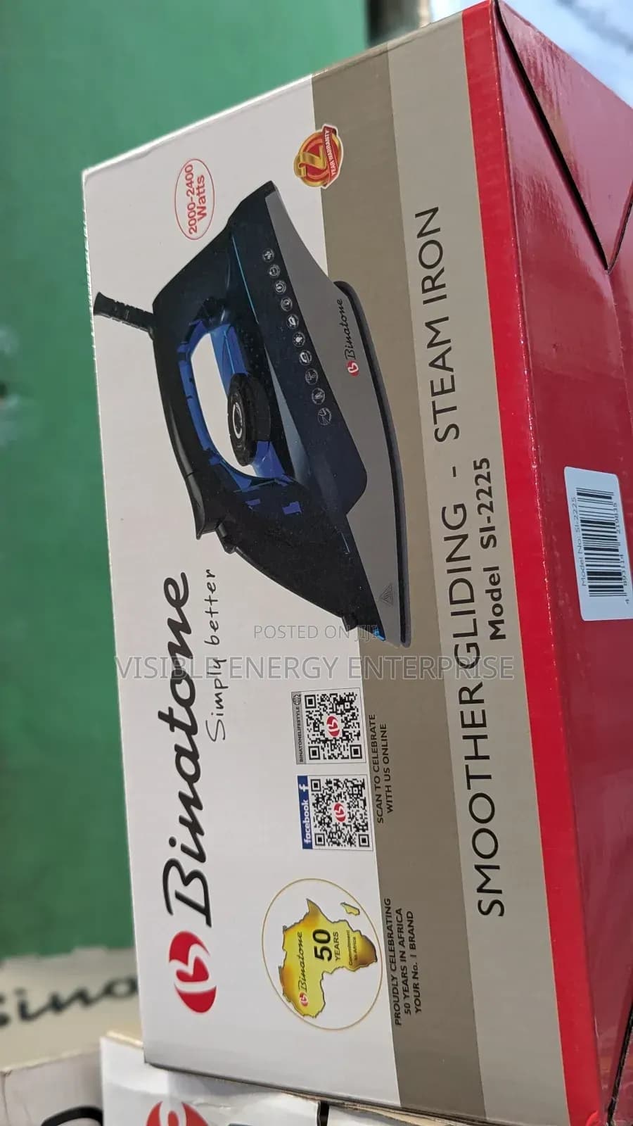 Binatone Smoother Gliding Steam Iron Si2225 3