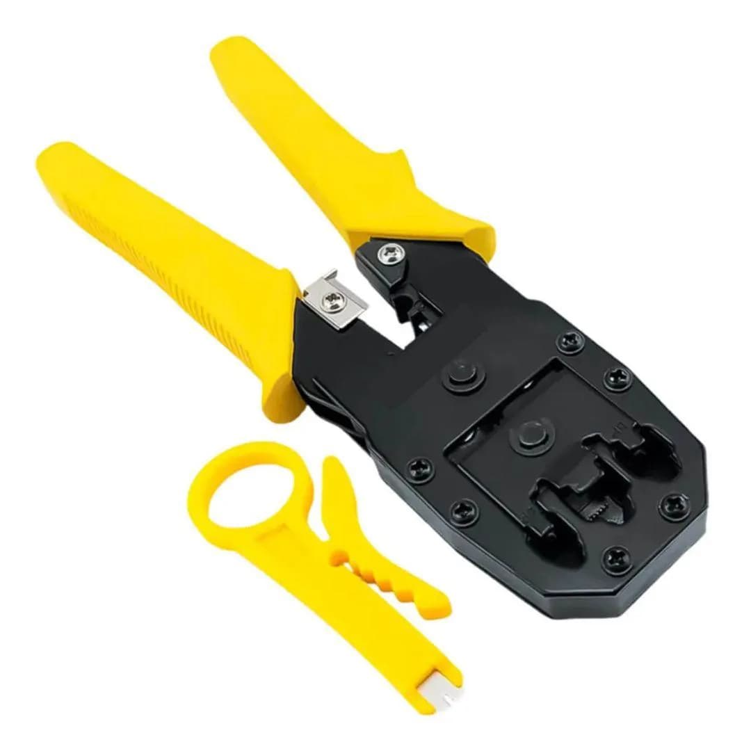 Networking Crimper Stripper Pliers Tool for RJ45, RJ12 & RJ11 4