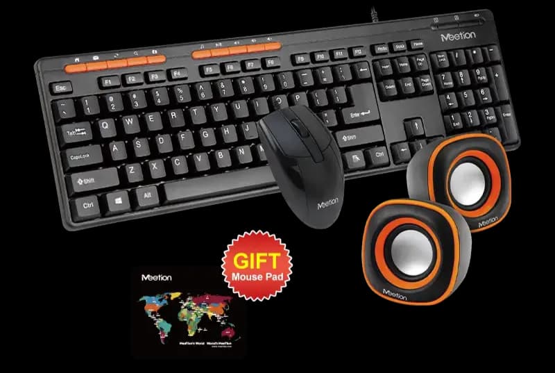 MEETION C105 USB STANDARD 3 IN 1 WIRED COMBO KEYBOARD AND MOUSE 3