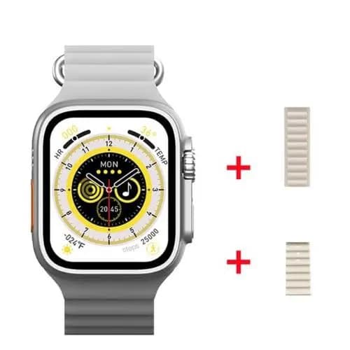 Js Ultra Smart Watch With Extra Strap - 2.2" HD Screen - Series 8 3