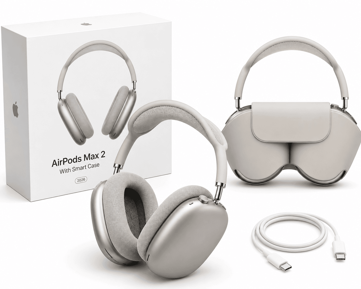 Apple AirPods Max 2 (2026) Wireless Over-Ear Bluetooth Headphones with Smart Case 2