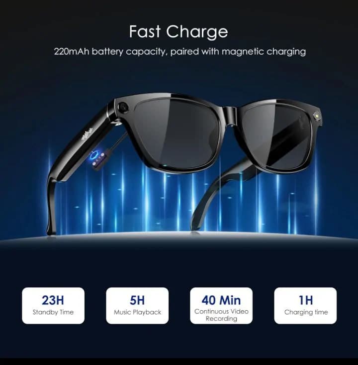 Spy+Security Video Recording Glasses – Up To 30 Minutes Of Video Recording – 150mm Length 4