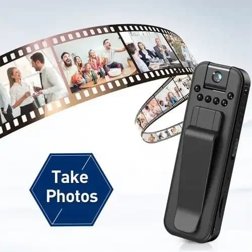 Mini Body Camera with Audio Recording – 180° Rotation Lens 5