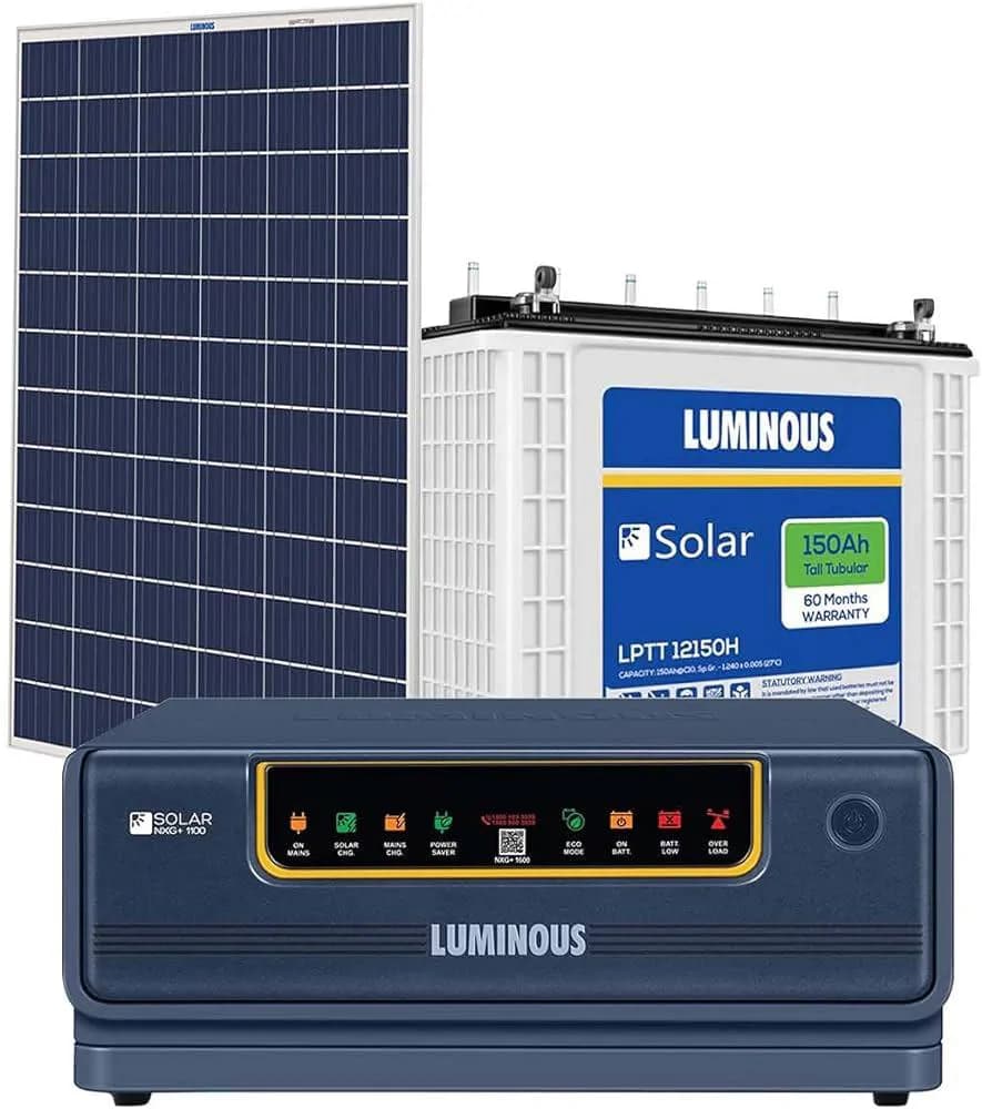 Luminous 1.5kVA Hybrid Inverter with 2 Tubular Batteries 3