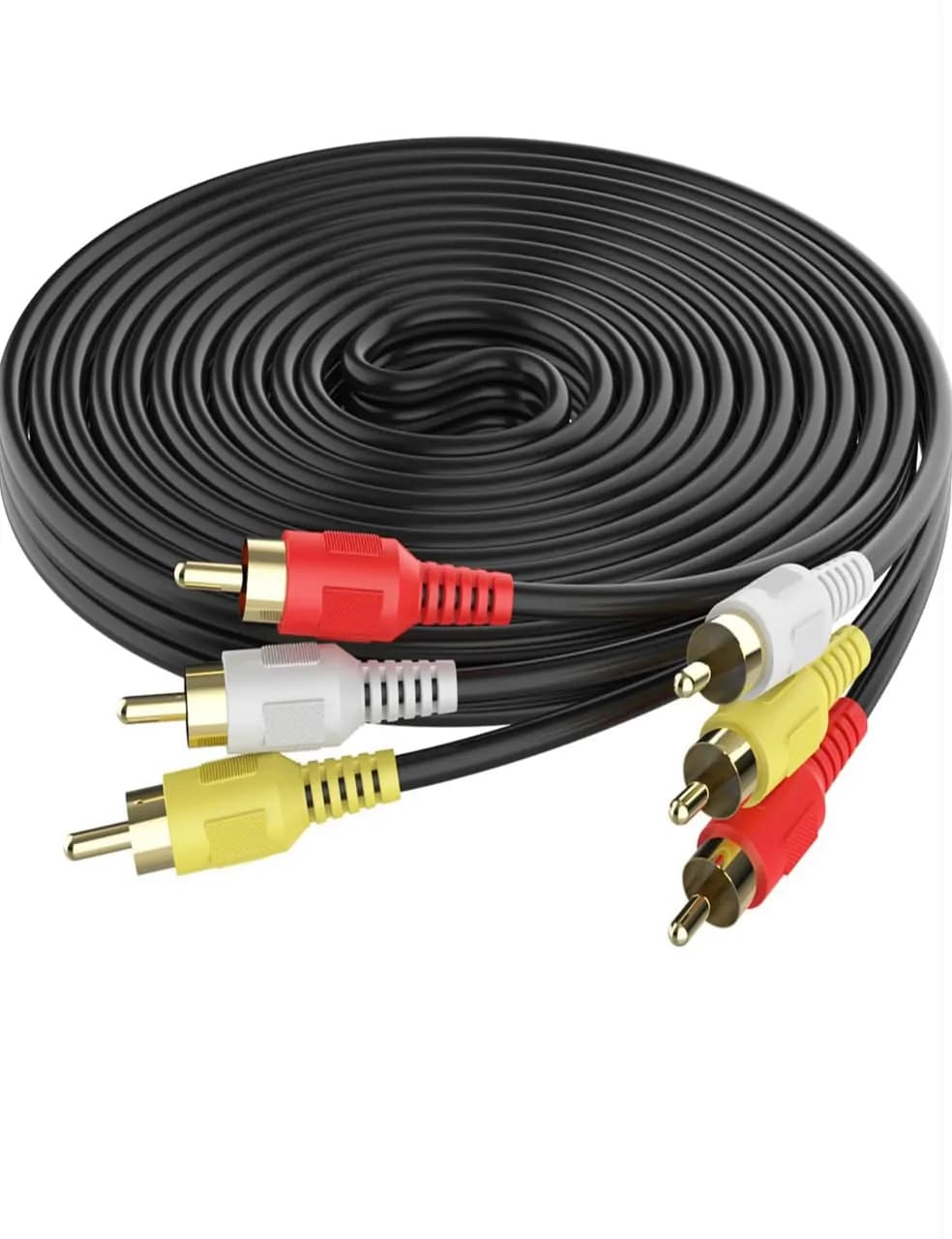 3 Rca To Rca Male To Male Av Audio Cable - 30m/100ft 2