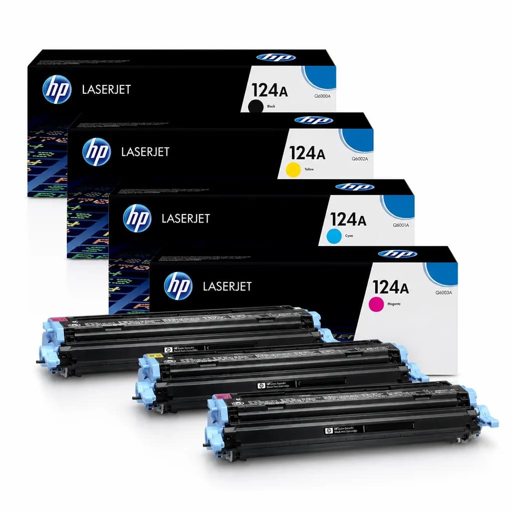 Replacement HP 124A Toner Cartridges Q6000A Q6001A Q6002A Q6003A