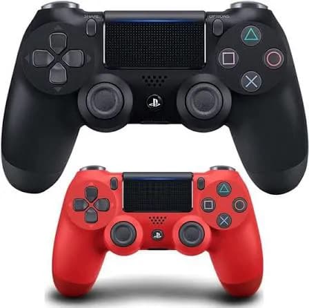Sony Wireless Dualshock Ps4 Pad - 2 Pieces - Black And Red