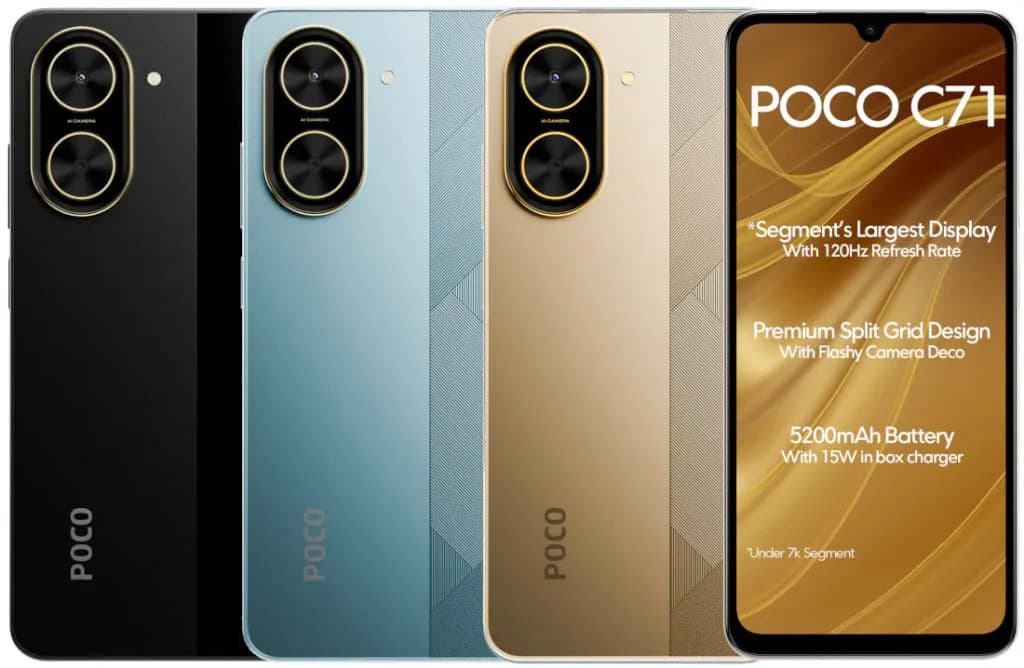 Poco C71 3gb Ram 64gb Rom 6.88 Inch 5200mAh Android 15 4