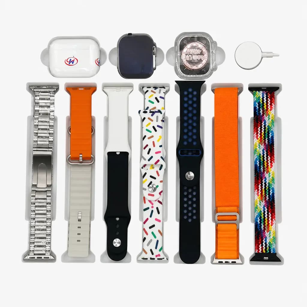 Series 8 Fitness I20 Ultra Max Suit 10 In 1 Set Smartwatch