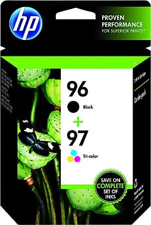 HP 96 and 97 Genuine Black and Colour Ink Cartridges 2