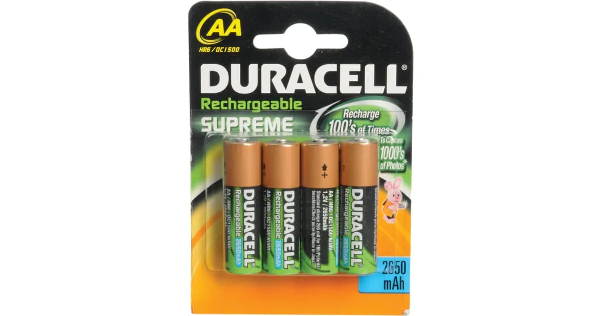 Duracell Supreme Rechargeable Batteries – AA 2