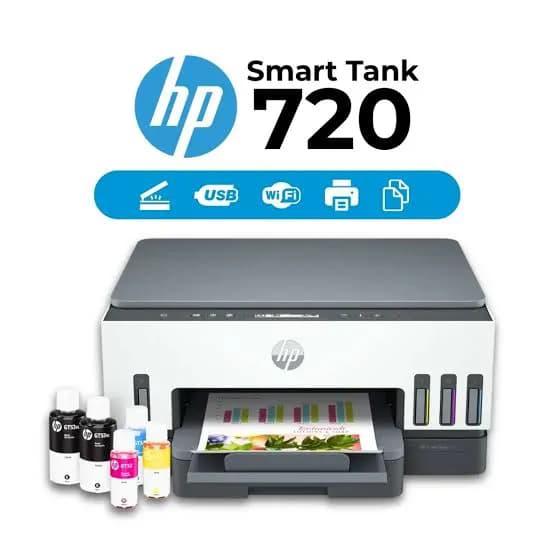 Hp Smart Tank 720 Wireless All-in-One Printer (6UU46A) 3