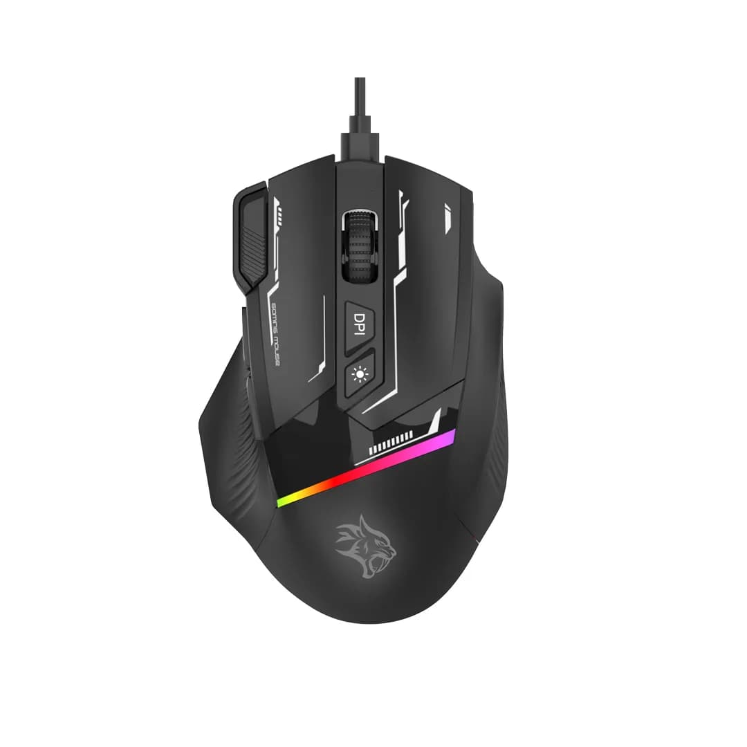 Porodo Gaming 8d Rgb Wired Mouse Dpi 7200 - Black