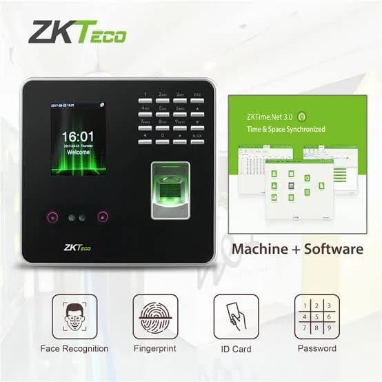ZKTeco Biometric Fingerprint Attendance Machine with Face Recognition 3