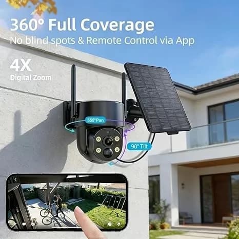 Integrated 4g Ptz Solar Cctv Camera 5mp 3