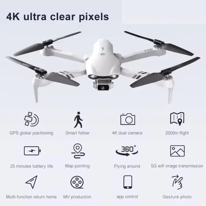 F10 WiFi 4K HD 1000m 25mins Video Camera Drone 5G RC Quadcopter 2