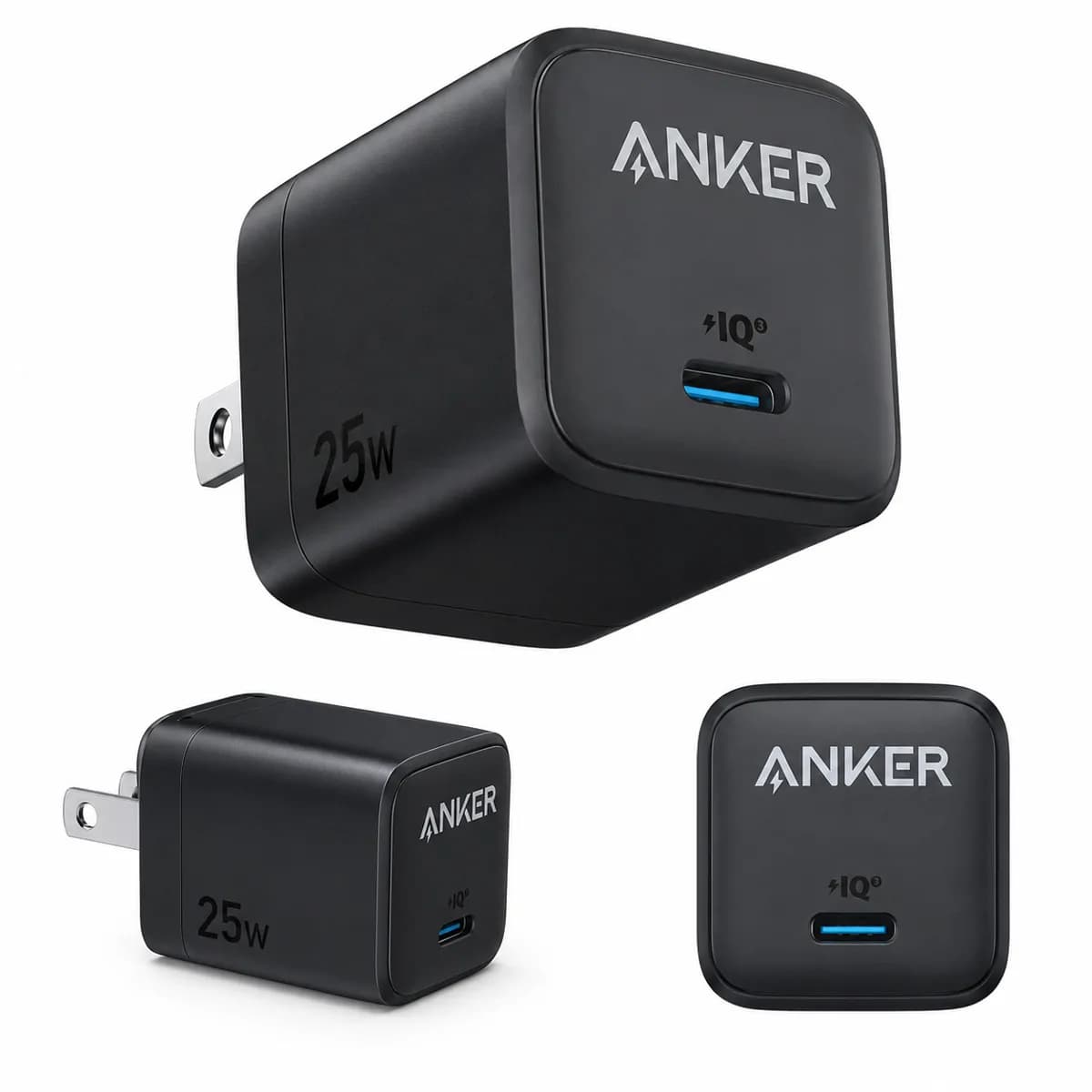 Anker - 25W - USB Type-C Charger - Black