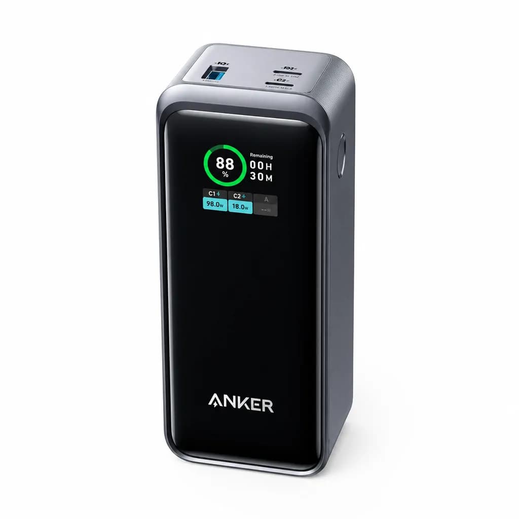 Product title: Anker Prime Power Bank 20000mAh 200W 3-Port Black