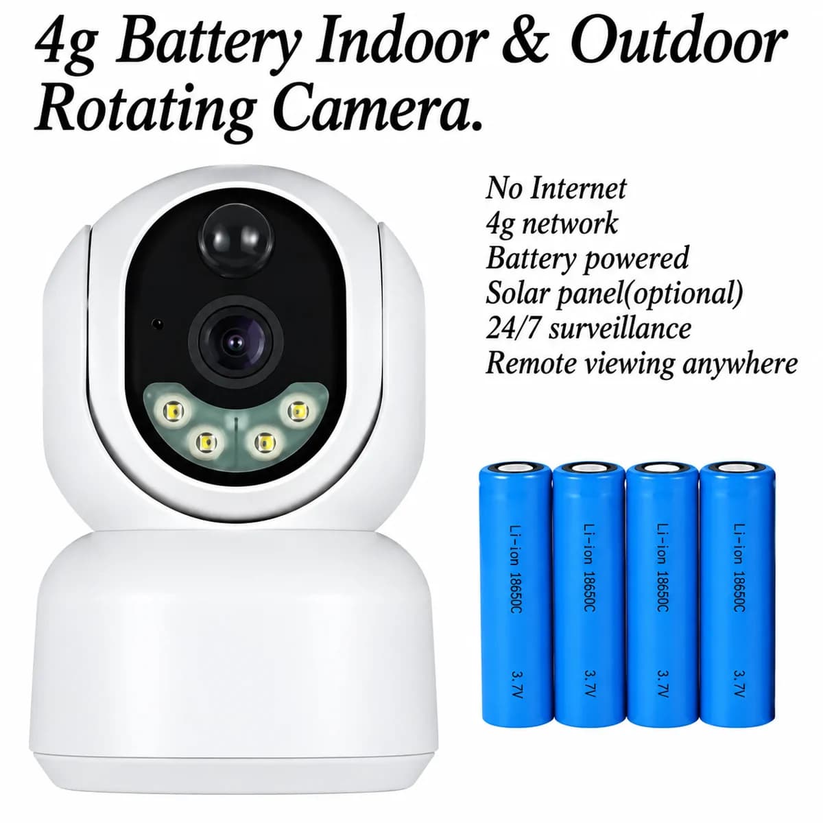 Caleocom 4g Battery/solar Indoor/outdoor Surveillance Camera 3