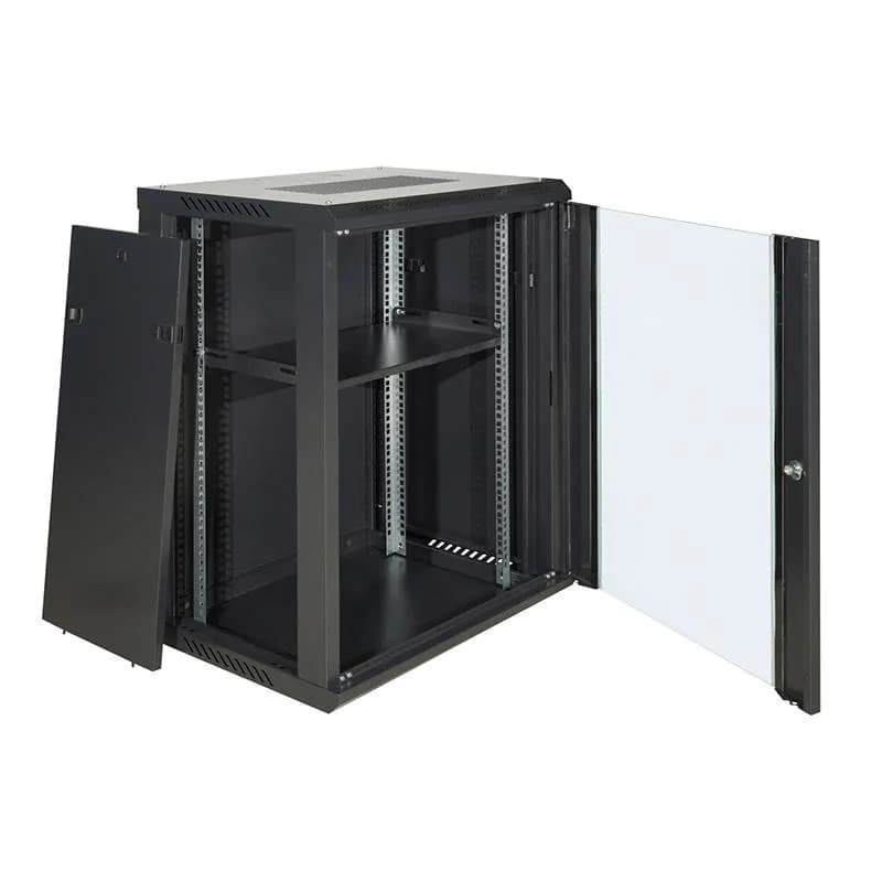 AICO 15U Wall Mount Network Server Data Cabinet Enclosure Rack with Glass Door Lock 3