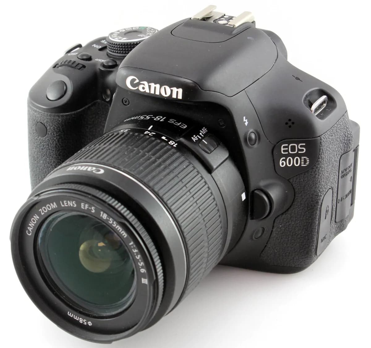 Canon Camera Action Eos 600d Dslr Camera With 18-55mm Lens