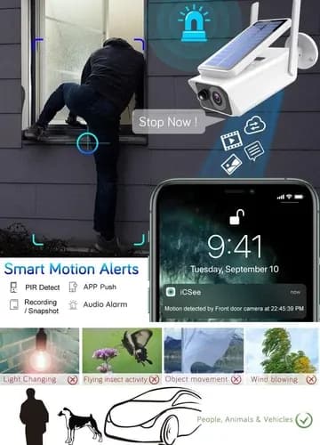 Solar Access Wireless Cctv Camera  Wifi Hd 1080p Ip 2