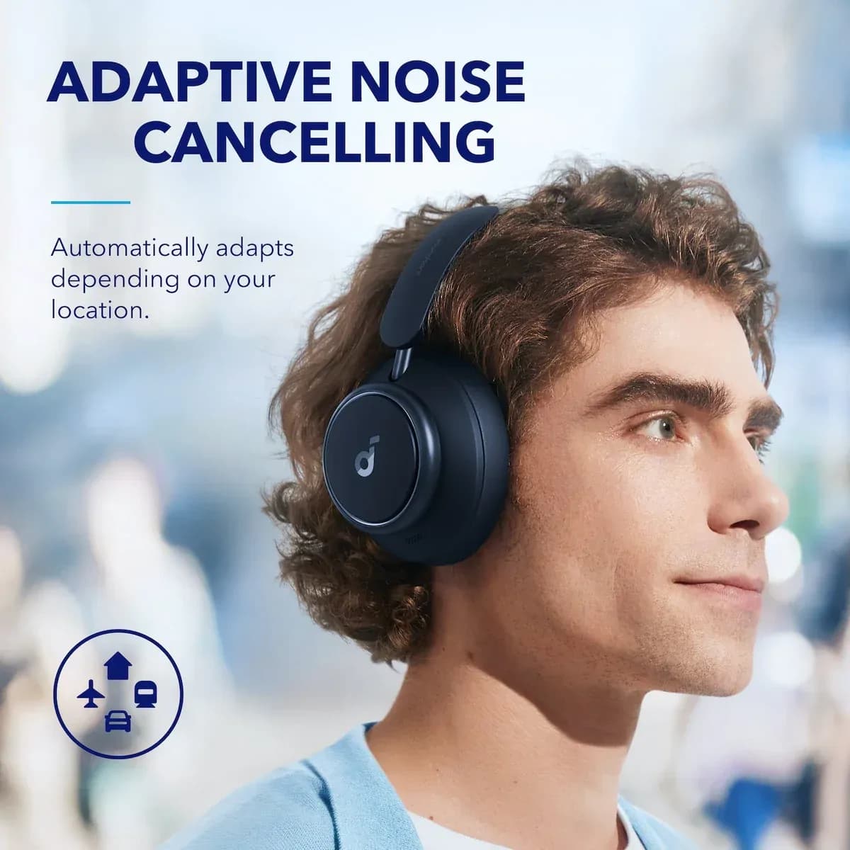 Soundcore Space Q45 Adaptive ANC Headphones Blue 4