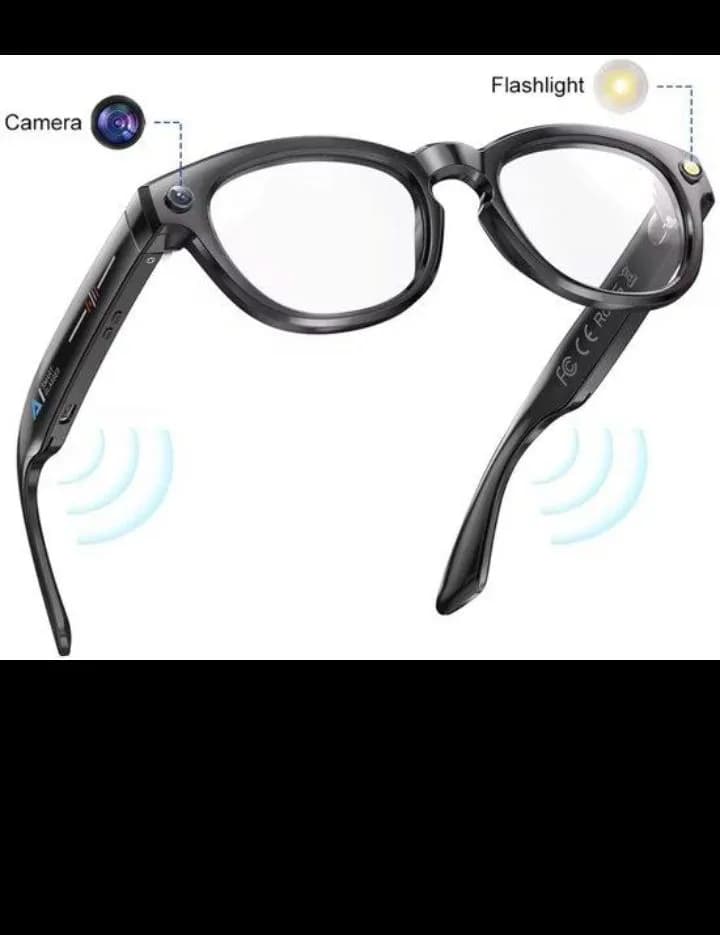 Smart Glass Camera Eye Glass – With LED Lamp + Bluetooth Speaker Model W-600 3
