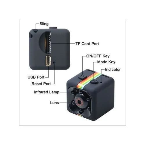 1080p Cam Sq11 Mini Camera - HD Camcorder - Night Vision Mini DV Cam 3