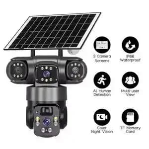 T30 Intelligent Solar PTZ Camera – Triple Lens - 9MP Ultra HD 4