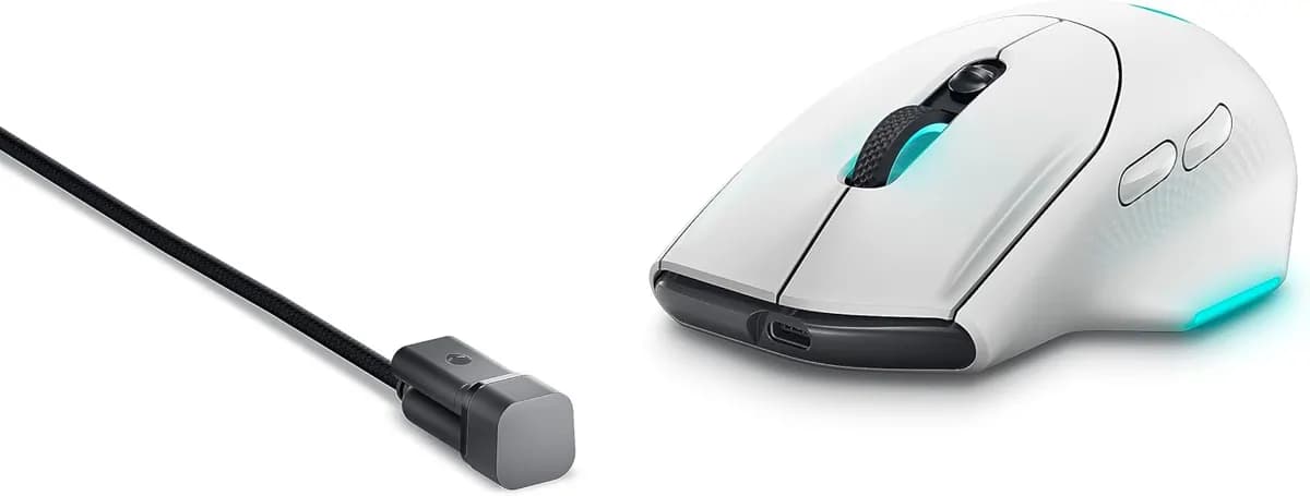 Alienware Wireless Gaming Mouse Aw620m - White 4