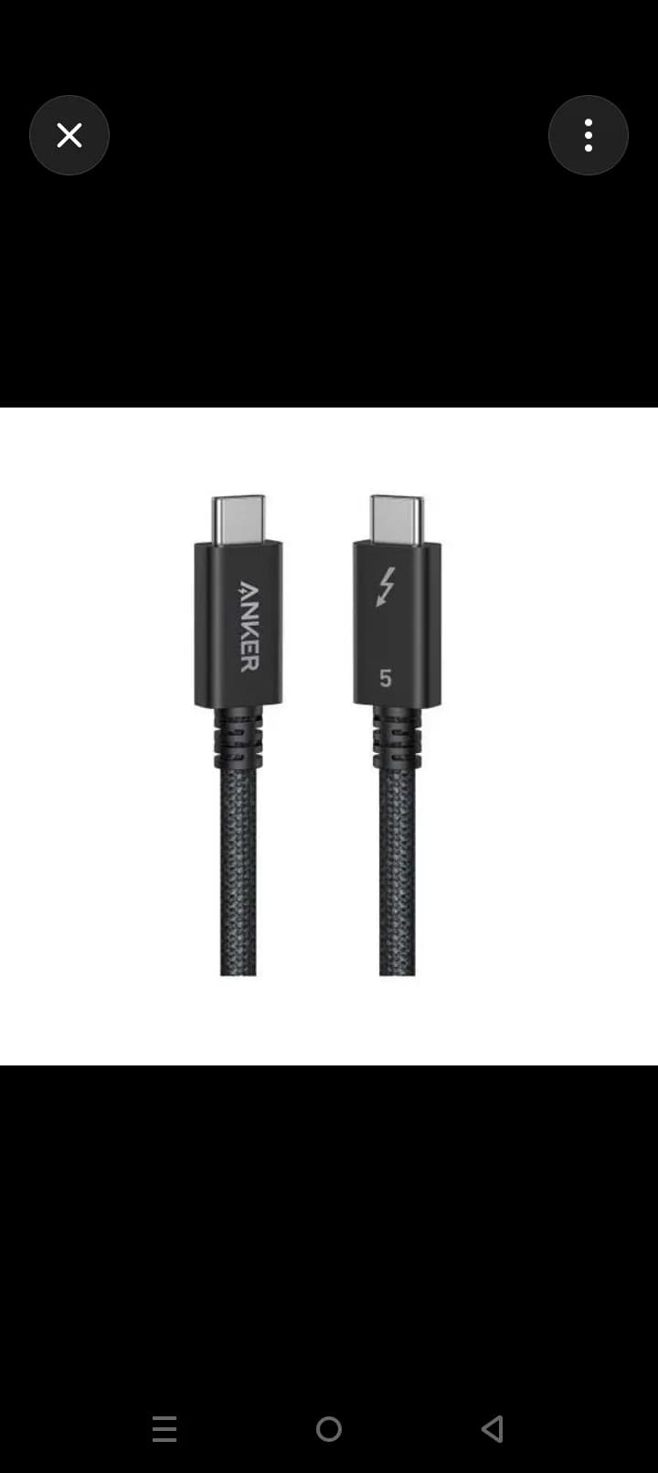 Anker Prime Thunderbolt 5 Cable 240W 80Gbps 3