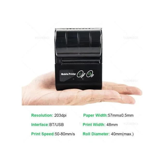 Mini Bluetooth Printer Thermal Printer 3